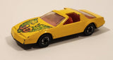 1991 Hot Wheels '80s Firebird Yellow Die Cast Toy Car Vehicle