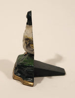 Pat's Home & Garden Mallard Duck Hand Painted Small 4" Cast Iron Door Stop