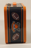 2003 CFL BC Lions Football Team 50 Seasons Est 1953 Dave Dickenson Quarterback Jason Clermont Slotback Orange and White Tin Metal Lunch Box