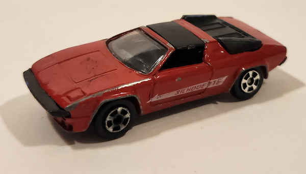 Vintage PlayArt Lamborghini Silhouette Red Die Cast Toy Car Vehicle Made in Hong Kong