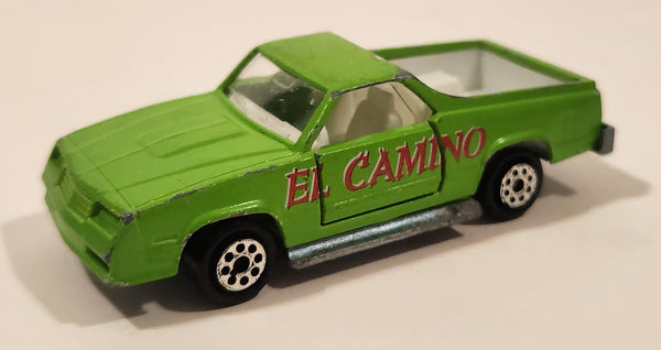 Vintage Majorette No. 296 El Camino SS Green 1/59 Scale Die Cast Toy Car Vehicle with Opening Doors