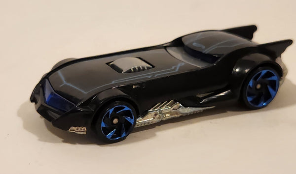 2014 Hot Wheels HW City: Batman 75th Anniversary The Batman Batmobile Animated Series Black Die Cast Toy Character Car Vehicle