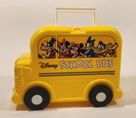 Disney School Bus Shaped Yellow Plastic Lunch Box