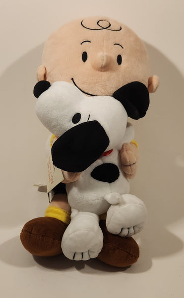 Hallmark Peanuts Charlie Brown and Snoopy Happiness Is A Hug From A Friend 12" Stuffed Plush Toy with Original Tag