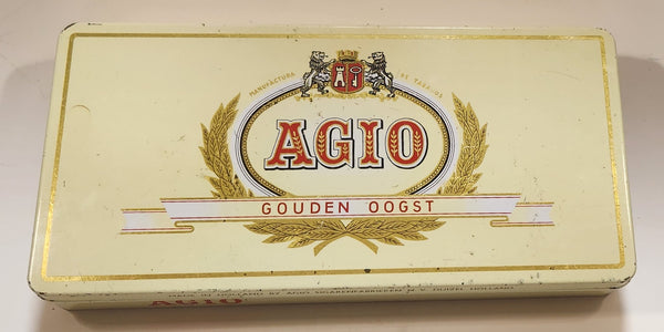 Vintage Agio Gouden Oogst Dutch Cigars Tin Metal Container