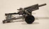 Vintage 1950s LUMAR Cannon Artillery Grey Plastic Military Army Toy with Mechanical Launcher Repaired