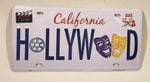 KWC Hollywood California Movie Themed Novelty Embossed Metal Vehicle License Plate Tag