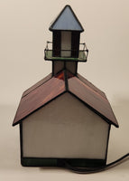 Church Chapel Building Shaped Stained Glass Lamp