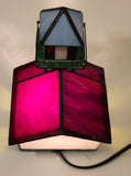 Church Chapel Building Shaped Stained Glass Lamp