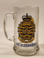 Lions Club International Canadian Forces CFS Aldergrove Loud and Clear Naval Radio Section 5 1/2" Glass Mug Cup