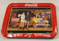 1987 Coca Cola "Touring Car" Folding Metal Lunch TV Tray