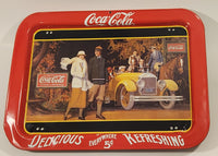 1987 Coca Cola "Touring Car" Folding Metal Lunch TV Tray