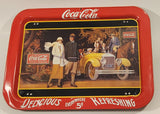 1987 Coca Cola "Touring Car" Folding Metal Lunch TV Tray