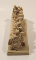 A. Giannetti The Last Supper 8 1/4" Long  Heavy Alabaster Like Resin Sculpture Ornament