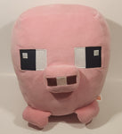 2022 Mattel Mojang Minecraft Pink Pig 10" Toy Stuffed Plush Character