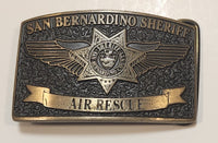 Rare San Bernadino County California Sheriff Air Rescue Metal Belt Buckle