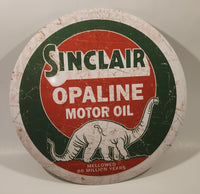 Sinclair Opaline Motor Oil Mellowed 80 Million Years 11 1/2" Metal Sign