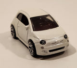 2014 Hot Wheels HW City: Night Burnerz Fiat 500 White Die Cast Toy Car Vehicle