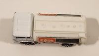 Vintage Yatming White Exxon Semi Oil Gasoline Tanker Truck Die Cast Toy Car Vehicle