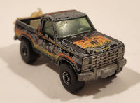 1982 Hot Wheels Ford Bronco Black Die Cast Toy Car SUV Vehicle BW Hong Kong