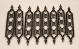 Vintage Ajax Cabinet Jewelry 854 Backplate Hardware Set of 8
