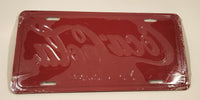 Rare Coca Cola My Choice Red Metal Vehicle License Plate New in Plastic