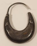 Vintage Ornate Hoop Shaped Silver Earring Hoop SINGLE