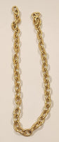 Vintage Style Thick Large Link Gold Tone Chain 24" Long