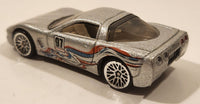 2001 Hot Wheels '97 Corvette Silver Die Cast Toy Car Vehicle