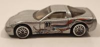 2001 Hot Wheels '97 Corvette Silver Die Cast Toy Car Vehicle