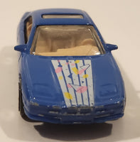 1991 Hot Wheels BMW 850i Blue Die Cast Toy Car Vehicle