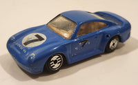 1988 Hot Wheels Speed Shift 500 Porsche 959 Blue #7 Die Cast Toy Car Vehicle