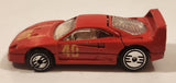 1989 Hot Wheels Ferrari F40 Red Die Cast Toy Car Vehicle Opening Rear Mount Engine UH