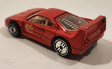 1989 Hot Wheels Ferrari F40 Red Die Cast Toy Car Vehicle Opening Rear Mount Engine UH