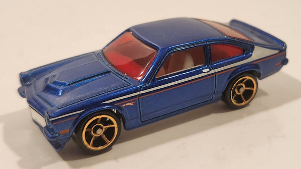 2010 Hot Wheels Faster Than Ever Custom V-8 Vega Blue Die Cast Toy Muscle Car Vehicle