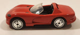 1993 Hot Wheels Dodge Viper RT/10 Red Die Cast Toy Car Vehicle