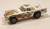 1996 Hot Wheels Flamethrower '57 T-Bird White Die Cast Toy Car Vehicle