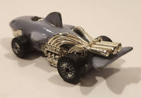 1987 Hot Wheels Speed Demons Sharkruiser Grey Die Cast Toy Car Shark Shaped Vehicle - UH