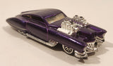 2001 Hot Wheels Evil Twin Dark Metalflake Purple Die Cast Toy Car Vehicle