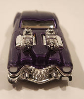 2001 Hot Wheels Evil Twin Dark Metalflake Purple Die Cast Toy Car Vehicle