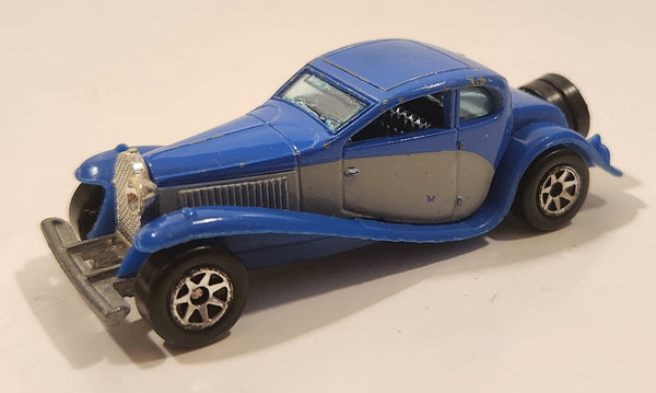 1995 Hot Wheels '37 Bugatti Blue Die Cast Toy Car Vehicle