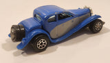 1995 Hot Wheels '37 Bugatti Blue Die Cast Toy Car Vehicle