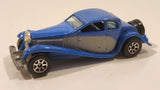 1995 Hot Wheels '37 Bugatti Blue Die Cast Toy Car Vehicle