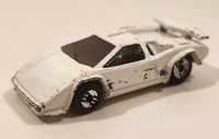 1989 Hot Wheels Lamborghini Countach White Die Cast Toy Exotic Luxury Car Vehicle