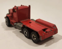 1989 Hot Wheels Peterbilt Dump Truck Semi Rig Red Die Cast Toy Car Vehicle - BW Malaysia