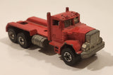 1989 Hot Wheels Peterbilt Dump Truck Semi Rig Red Die Cast Toy Car Vehicle - BW Malaysia