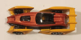 2001 Hot Wheels First Editions Shredster Orange and Dark Yellow Die Cast Toy Car Vehicle