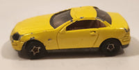 1998 Hot Wheels Mercedes SLK Yellow Die Cast Toy Car Vehicle