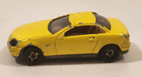 1998 Hot Wheels Mercedes SLK Yellow Die Cast Toy Car Vehicle