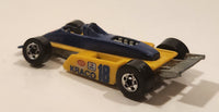 1989 Hot Wheels Thunderstreak Formula Fever Yellow and Blue Die Cast Toy Race Car Vehicle